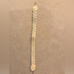 NWOT Clare V Shoulder Strap - cream braided rope